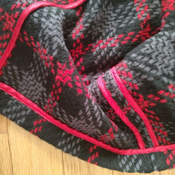 Badgley Mischka wool blend plaid cropped jacket S - Picture 8 of 10